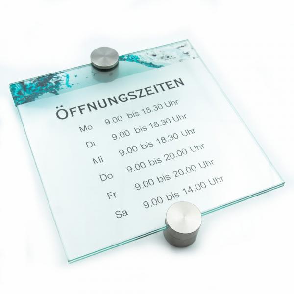 Türschild VITRUM P Glasschild